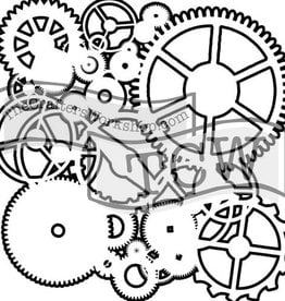 The Crafter's Workshop 6 X 6 Stencil Gears