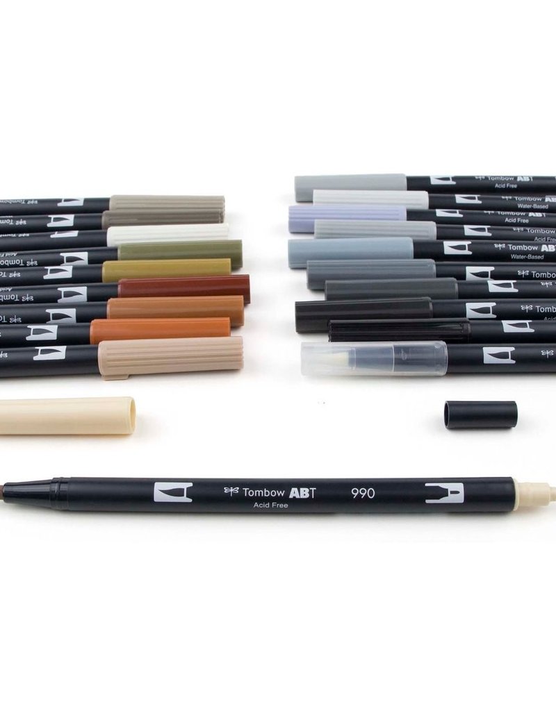 Tombow Tombow Dual Brush Pens 20 Piece Set Neutral Palette