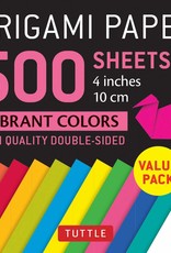 Tuttle Publishing Origami Paper Vibrant Colors 4 Inch 500 Sheets