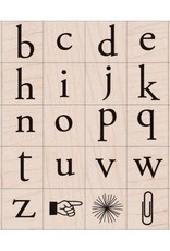 Hero Arts Stamp Alphabet Set Playful Flower Letters