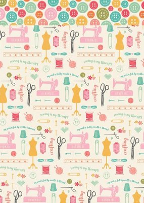 Echo Park Paper Co. 12 X 12 Paper I'd Rather Be Crafting Sew Everything