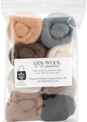 Wistyria Editions Wool Roving Multi Pack -