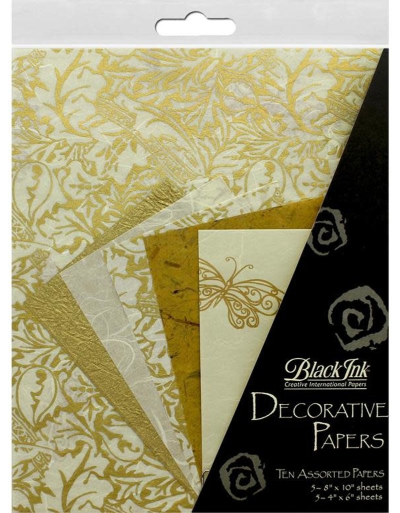 Graphic Products Decorative Papers Golden Glow 10pc Collage