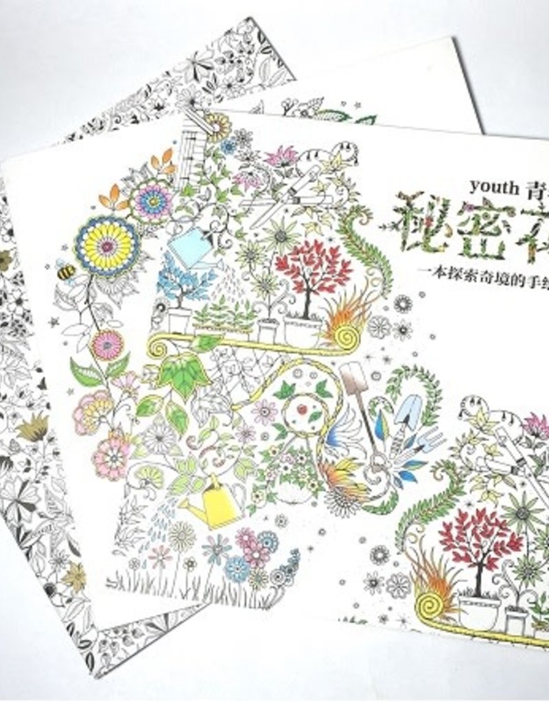 Download Secret Garden Coloring Book 10 X 10 Collage