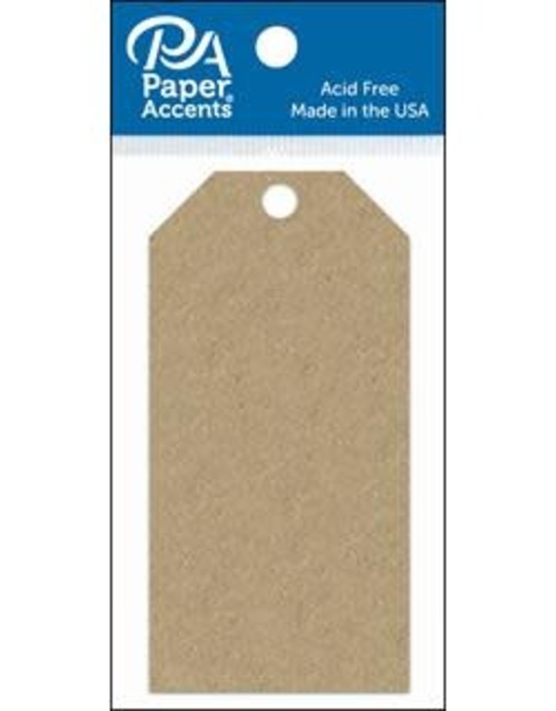 Paper Accents Craft Tags Brown Bag 2.125 x 4.25