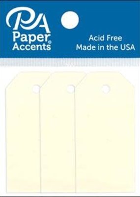 Paper Accents Craft Tags Cream .0875 x 1.75