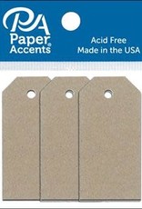 Paper Accents Craft Tags Recycled Kraft .0875 x 1.75