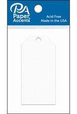 Paper Accents Craft Tags White 1.625 x 3.25