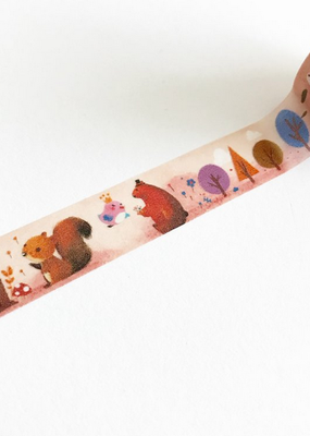 The Little Red House Washi Forest Animals