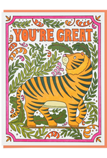 Lucky Horse Press Card You're Great Tiger