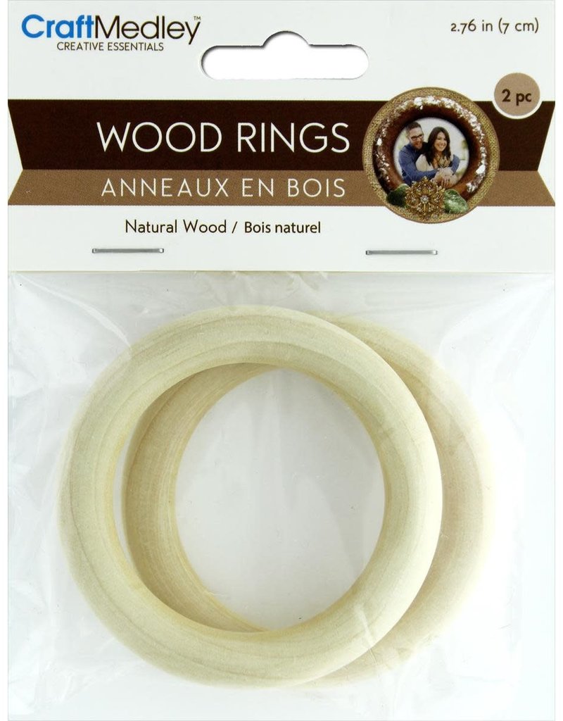 Craft Medley Wood Rings 70mm