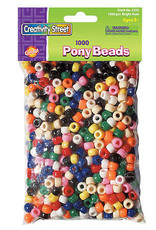 Creativity Street Pony Beads Assorted Colors 1000 Pack