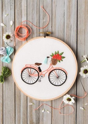 Leisure Arts Embroidery Kit Bicycle Ride