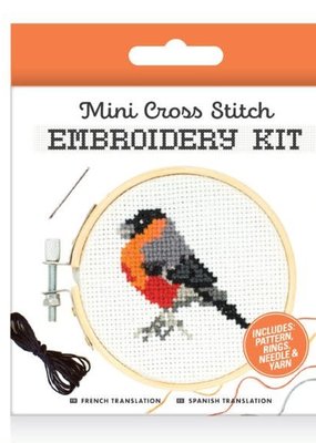 Kikkerland Mini Cross Stitch Kit Bird