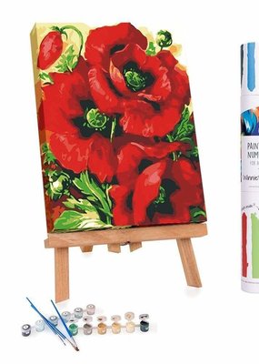 Winnie's Picks Paint by Number Beautiful Red Poppies