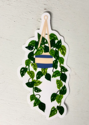 Wild Optimist Sticker Transparent Hanging Plant