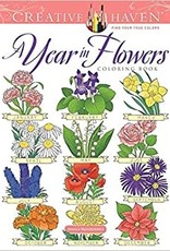 Dover Coloring Book A Year in Flowers