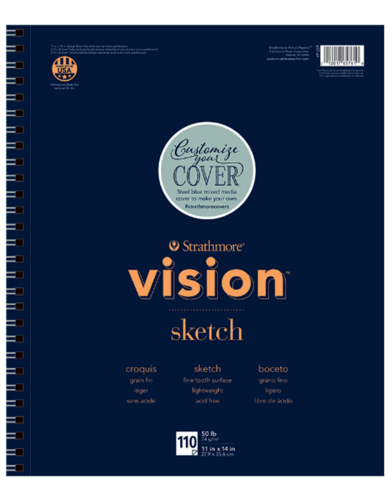 Strathmore Strathmore Vision Sketch Paper Pad Spiral Bound 11 x  14 Inch
