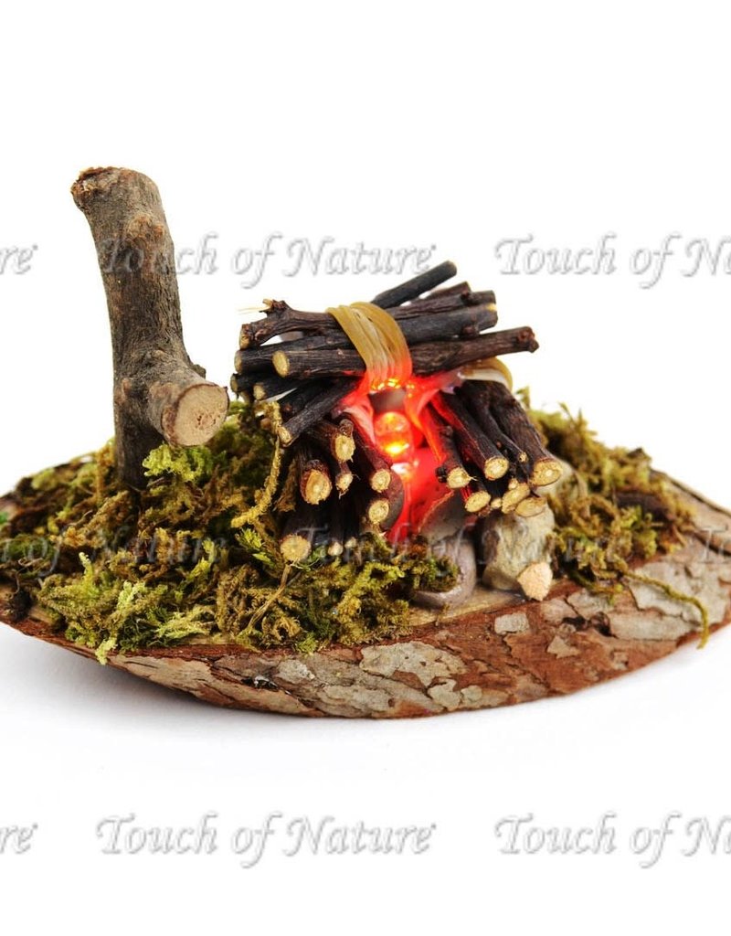 Touch of Nature Miniature Garden LED Fire Pit 4.5 Inch