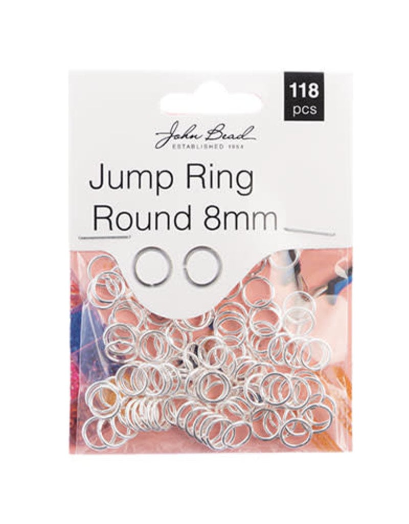 Jump Ring Round 8mm Silver