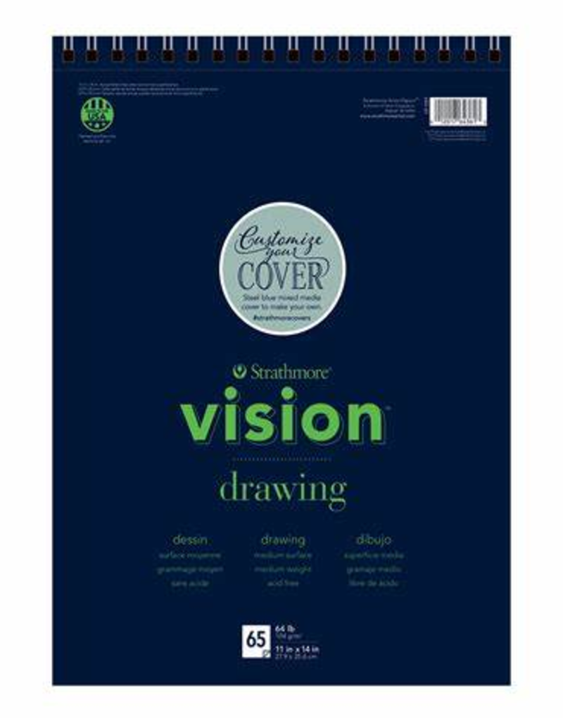 Strathmore Strathmore Vision Drawing Paper Pad Spiral Bound 11 x 14 Inch