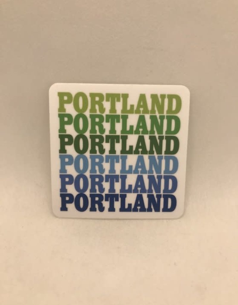 Rock Scissor Paper Sticker Portland Repeat Cool Colors