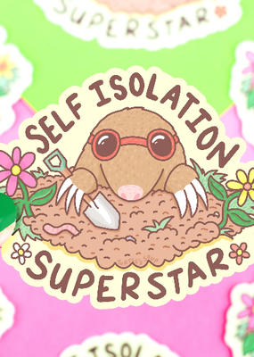 Turtle's Soup Vinyl  Sticker Self Isolation Super Star