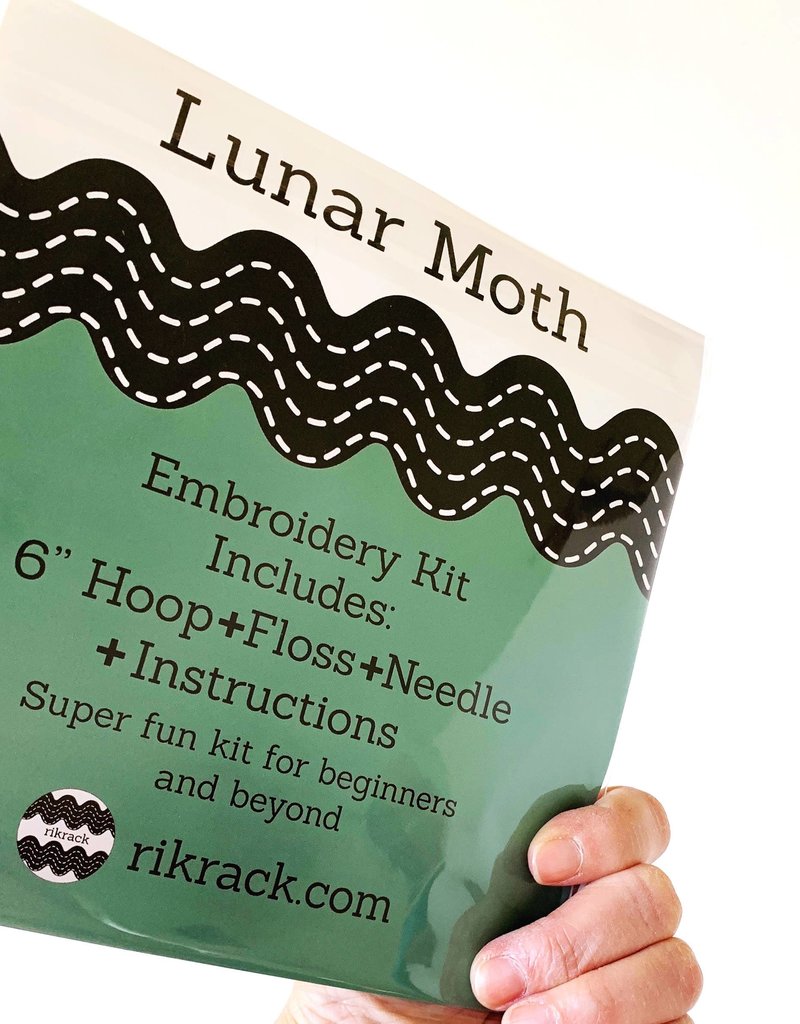 Rikrack Embroidery Kit Lunar Moth