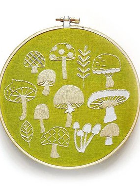 Rikrack Embroidery Kit Mushrooms