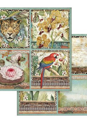 Stamperia 12 x 12 Decorative Paper Amazonia Cards
