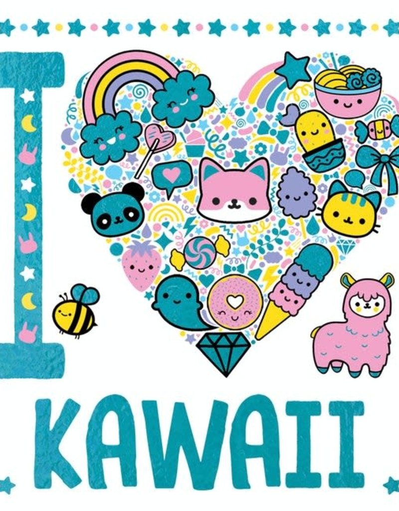 Download I Heart Kawaii Coloring Book Collage Collage