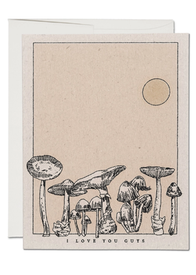 Red Cap Cards Card Mushroom Love