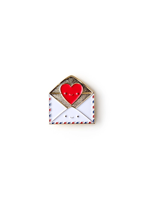 Ilootpaperie Enamel Pin Send Love Snail Mail Envelope with Heart