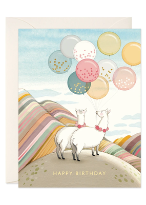 joo joo paper Card Llamas Birthday