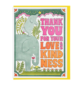 Lucky Horse Press Card Thank You For Your Love and Kindness