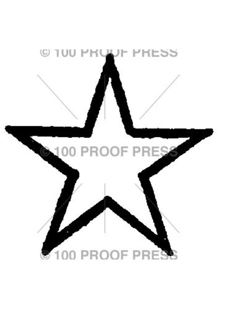 100 Proof Press Stamp Star
