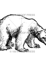 100 Proof Press Stamp Polar Bear