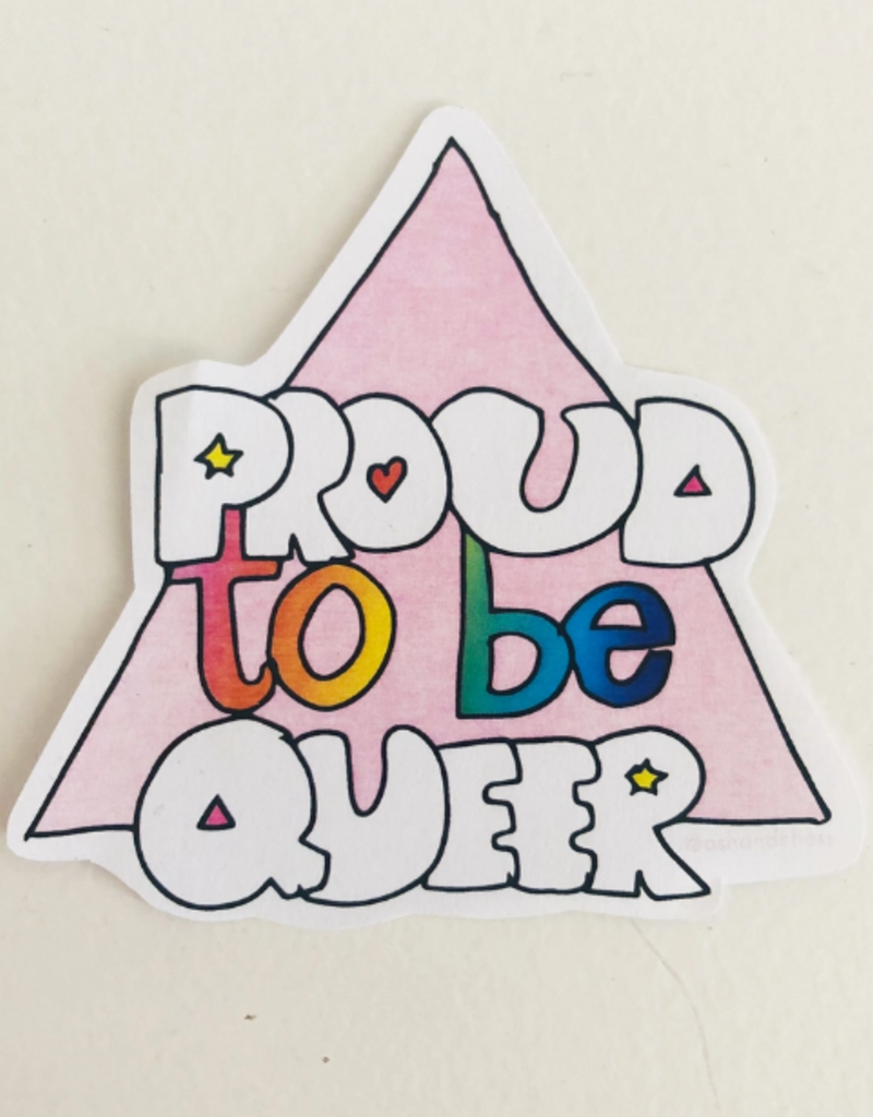 Ash + Chess Sticker Proud To Be Queer