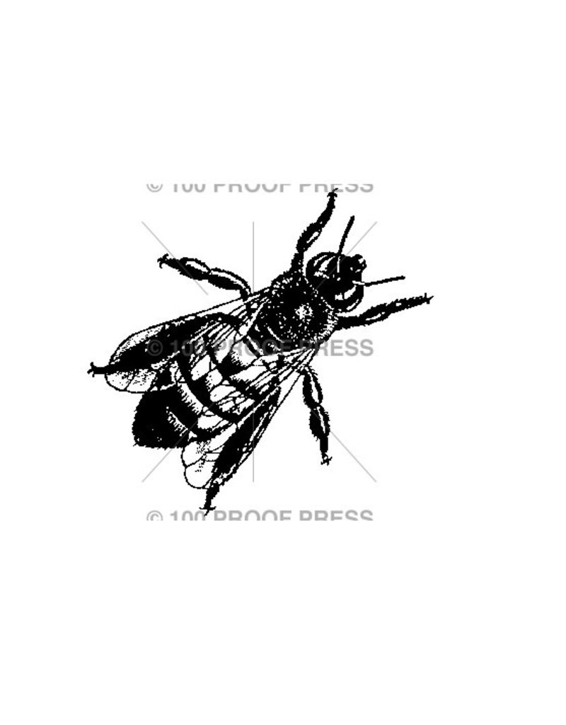 100 Proof Press Stamp Small Honey Bee
