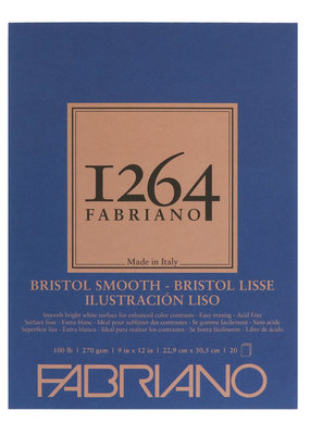 Fabriano Fabriano 1264 Bristol Pad Smooth 9 x 12