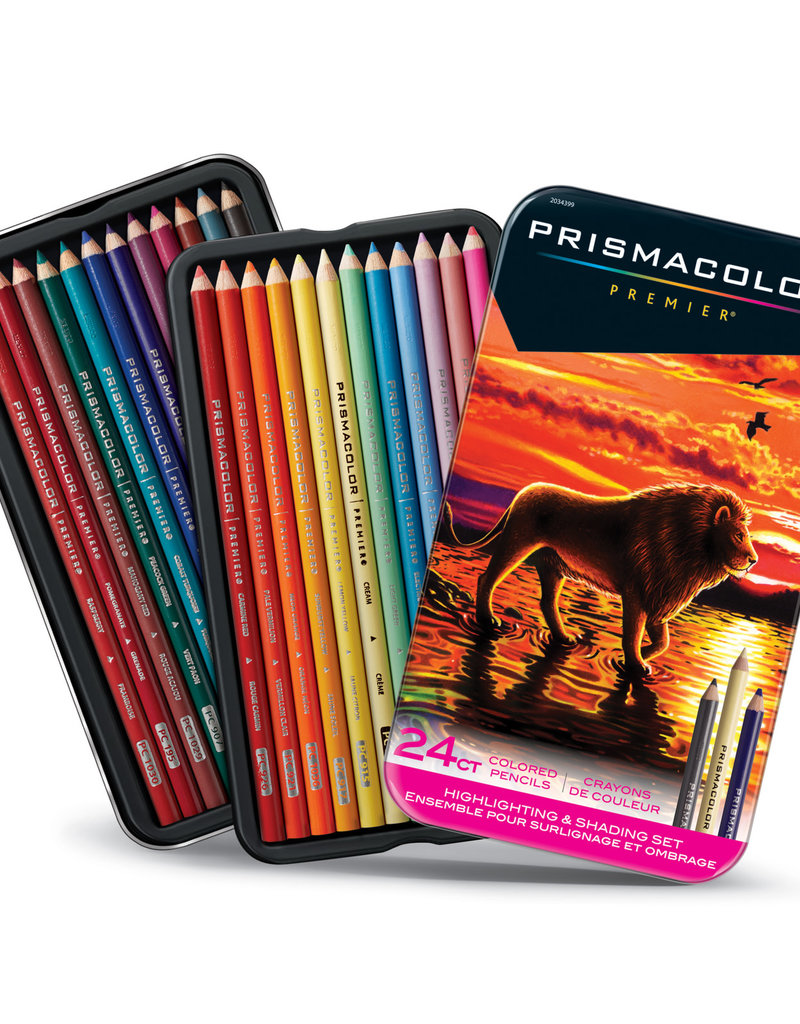 Prismacolor Prismacolor Premier 24 Colored Pencil Set  Highlight and Shadow