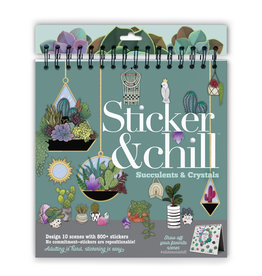 Ann Williams Sticker & Chill Book Succulents & Crystals