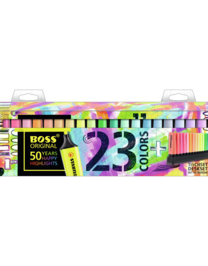 Stabilo Boss Original Highlighter 50th Anniversary 23 Color Set