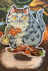 Paper Puffin Sticker Chanterelle Cat