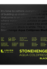 Legion Paper Stonehenge Aqua Coldpress Black 7" x 7"
