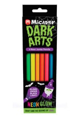 Micador Dark Arts Neon Glow Jumbo Pencils 6 Color Set