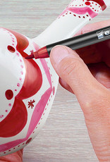 edding Porcelain Brush Pen 6 Warm Color Set