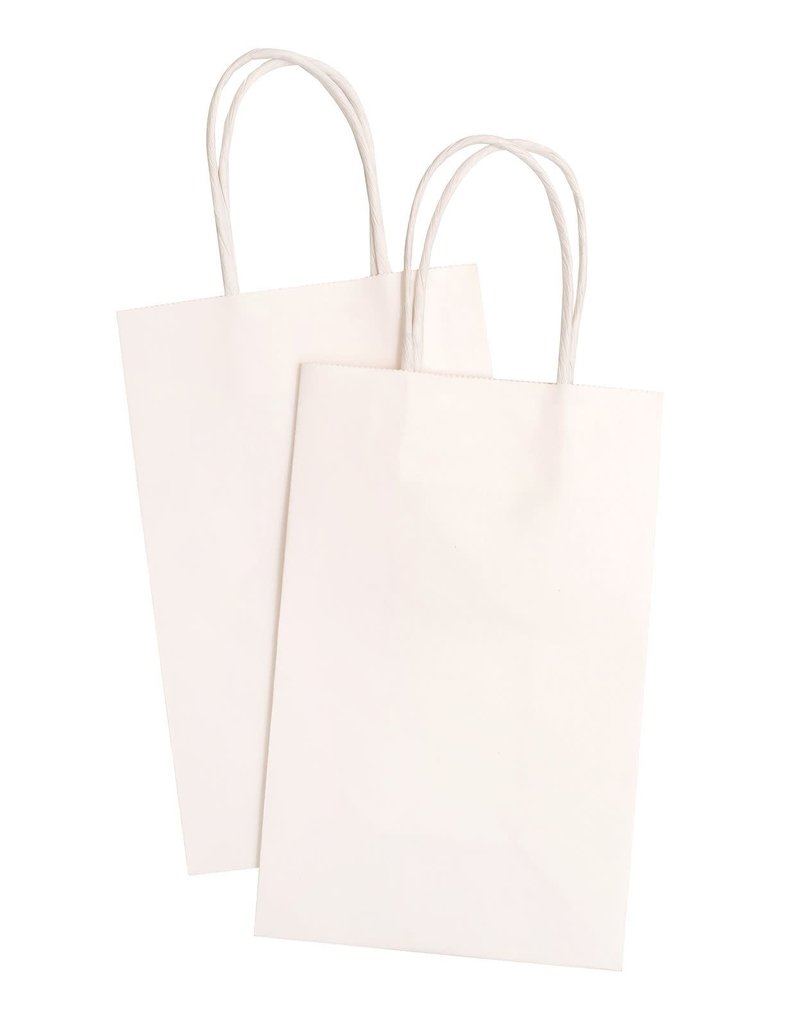 American Crafts White Gift Bag Set 5.25 x 8.25