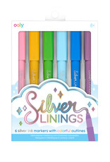Ooly Silver Linings Outline Markers Set of 6