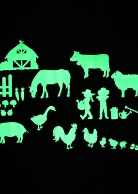 Gloplay Glow in the Dark Stickers On the Farm